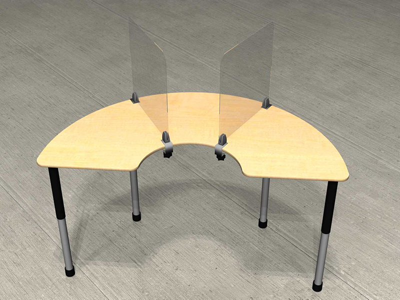 Clear Acrylic Partitions Alliance Trade Show