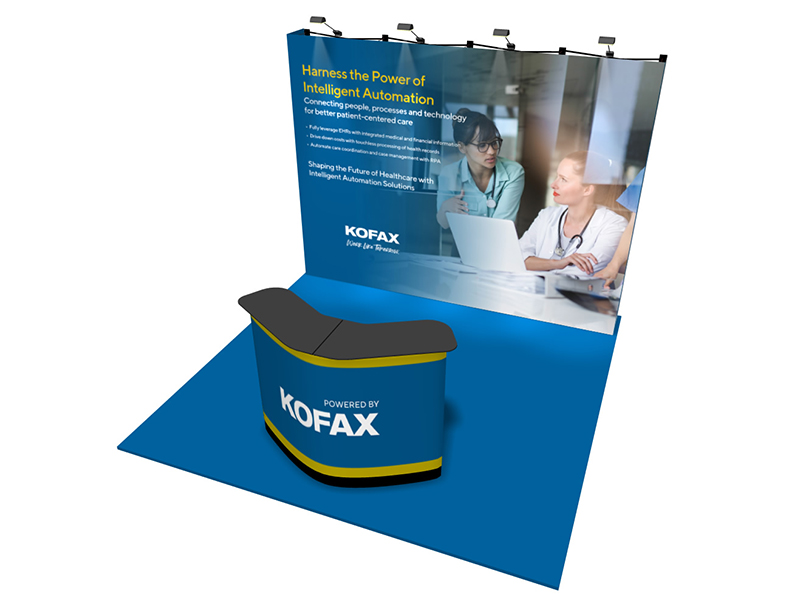 V-BURST Straight 10ft Fabric Pop-up Display | Alliance