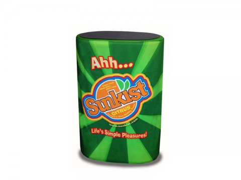 All-in-One Oval Shipping Case with Graphic Cover All-in-One Oval Shipping Case with Draped Dye Sub Graphic Cover