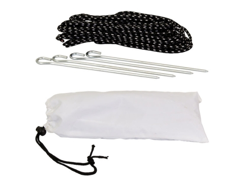 Deluxe 10ft Canopy Tent Kit Ground Stakes and Rope