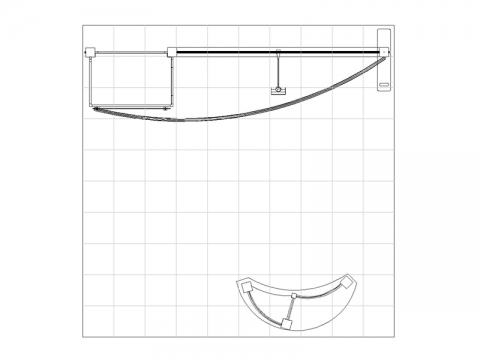 ECO-1109 Display with ECO-C3 Counter Plan View