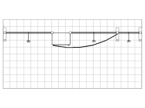 ECO-2109 Hybrid S 20ft Inline Modular Display Plan View