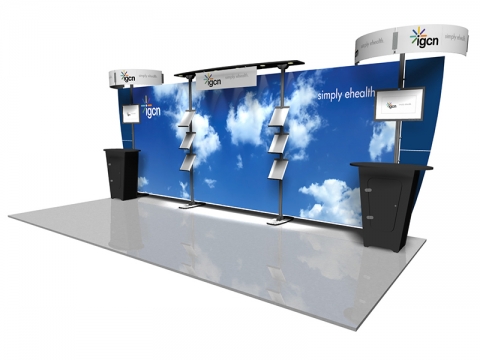 Exhibitline EX.1020.1.NLC1 20ft Inline Hybrid Display Right View