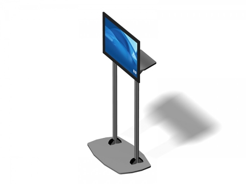 Exhibitline EX.1 LCD Monitor Stand Down View