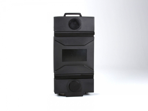 MOD-551 Black Roto-Molded Flat Case with Handles and Wheels