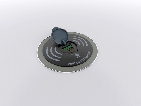 MOD-1463 Portable Wireless Charging Port with Wired Plugs