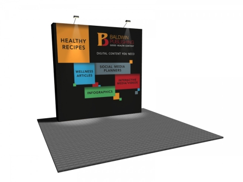 NEXT! 8ft Straight SEG Pop-up Display Right View