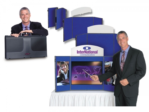 ShowStyle Briefcase Tabletop Display Set-up