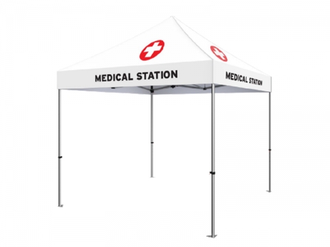 Standard 10ft Full Dye Sub Canopy Medical and Testing Tent