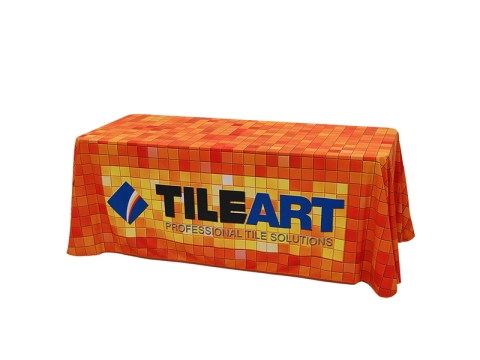 V-THROW Dye Sublimation Table Throw Left View