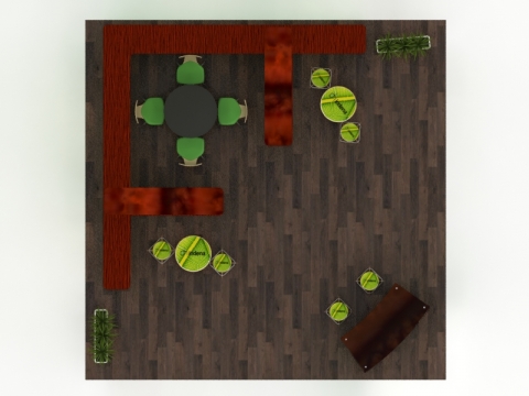 Visionary VK-5135 Hybrid Exhibit Floor Plan