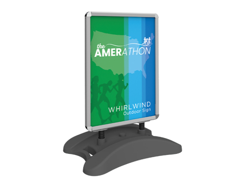 Whirlwind Outdoor Sign Stand Left View Whirlwind Outdoor Sign Stand Left View