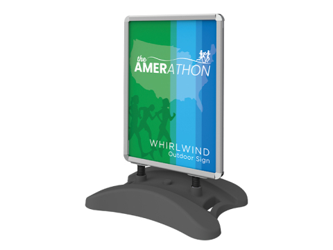 Whirlwind Outdoor Sign Stand Right View Whirlwind Outdoor Sign Stand Right View