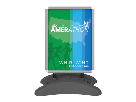 Whirlwind Outdoor Sign Stand Straight View Whirlwind Outdoor Sign Stand Straight View
