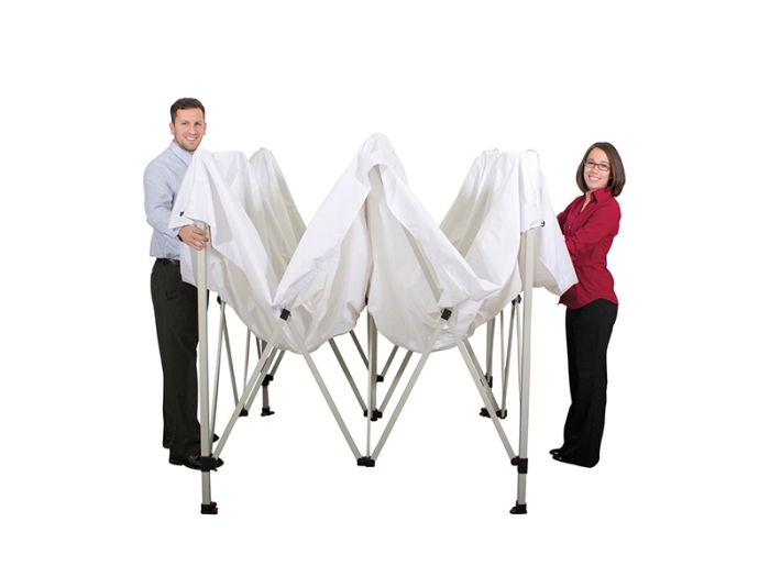Deluxe 10ft Canopy Tent Kit Set-up