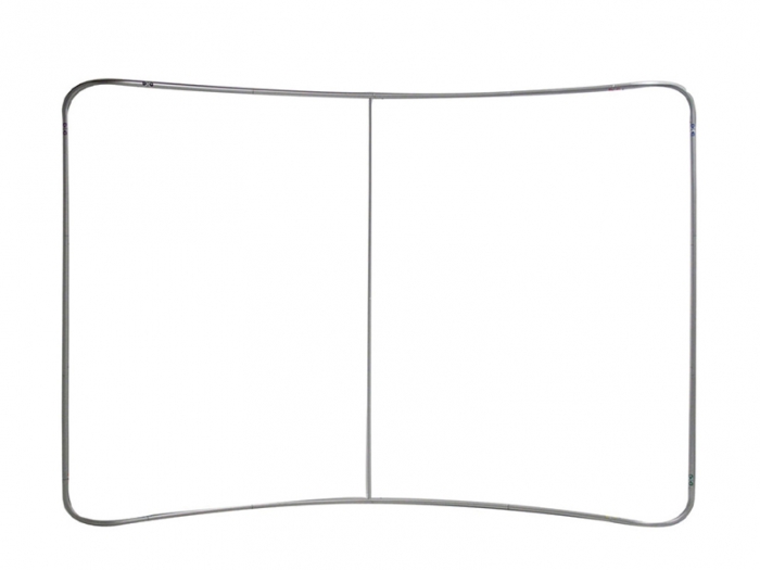 EZ Tube 8ft Curved Tabletop Display Frame with No Graphic