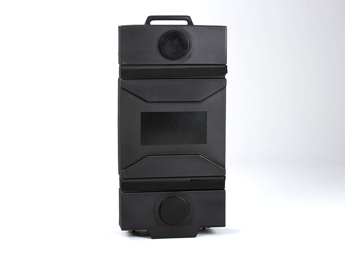 MOD-551 Black Roto-Molded Flat Case with Handles and Wheels