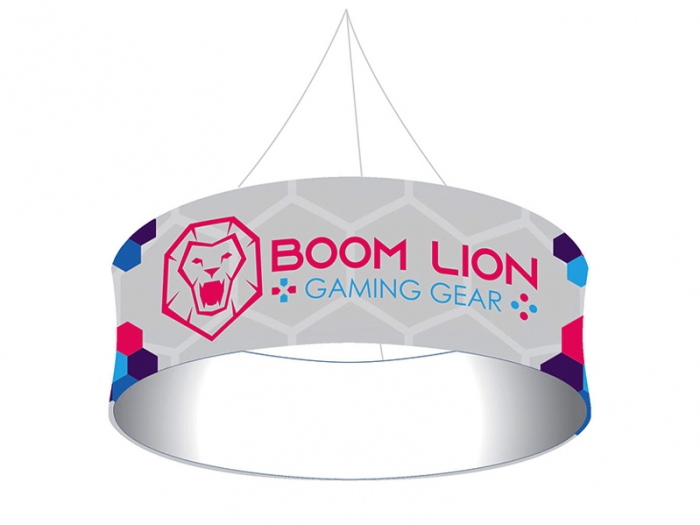 OC Hanging Banner 10ft Circle 42in Outside Graphic Package