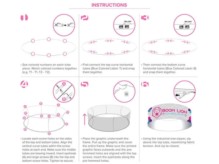 OC Hanging Banner Set-up Instructions