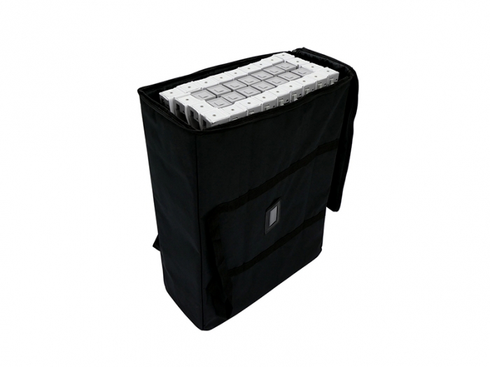 20ft RPL Fabric Pop Up Display Straight Frame Collapsed in Canvas Carry Bag