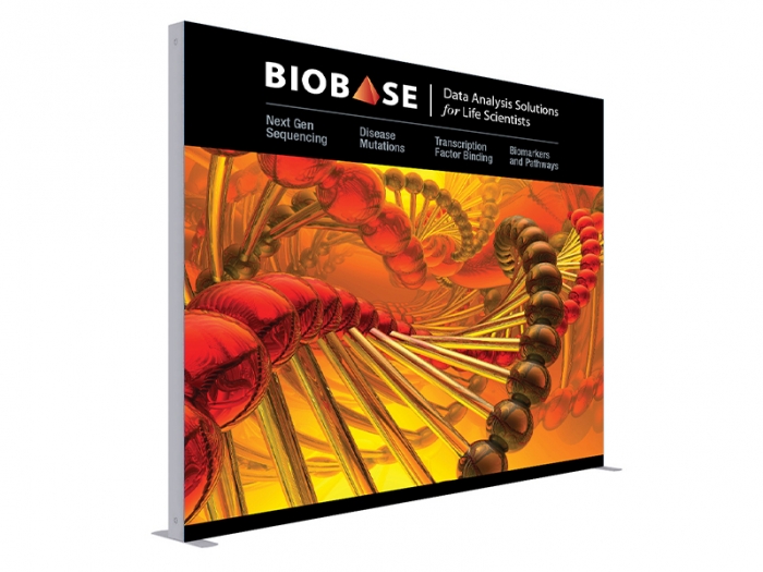 9.8ft X 7.4ft SEGO LED Lightbox & Graphic Package, Frame with Backlit Graphic, Left View