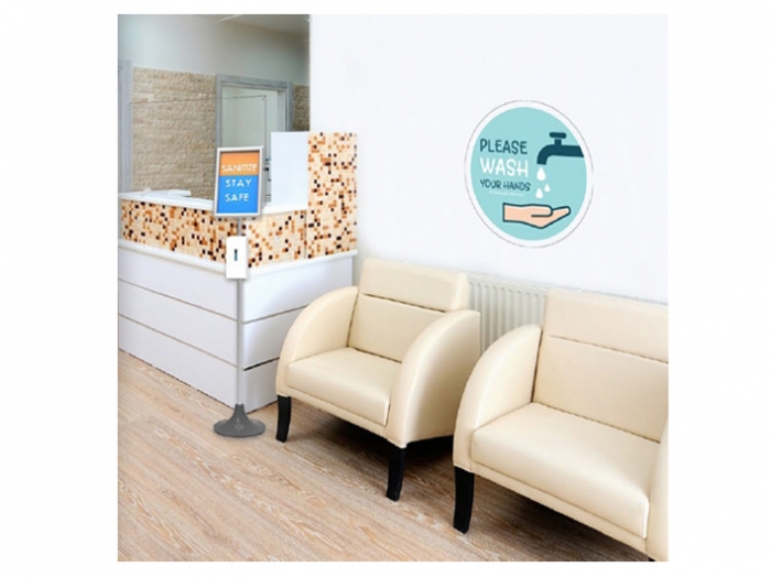 Vinyl Wall Decals Shown in Waiting Room