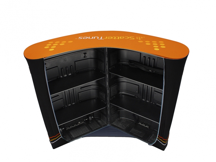 V-Pod Clamshell Podium Conversion Case Open